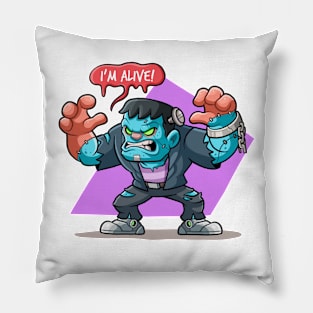 Frankenstein's Terrifying Awakening Pillow