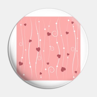 Seamless valentine pattern Pin