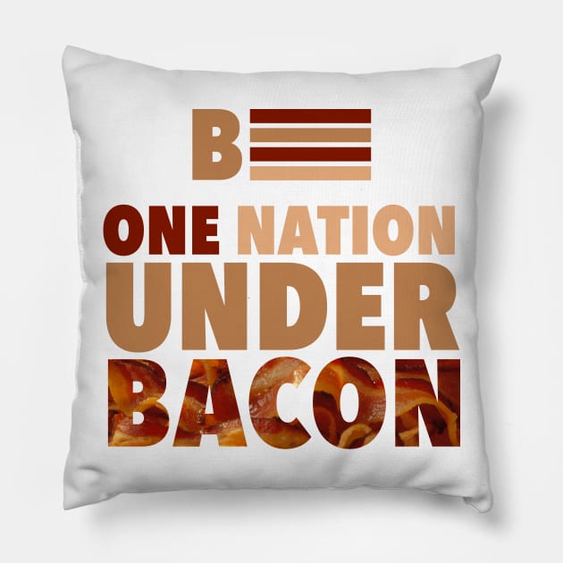 Election 2016 - One Nation Under Bacon Pillow by radthreadz