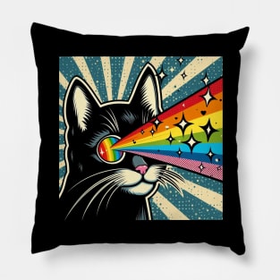 Rainbow Cat Pillow