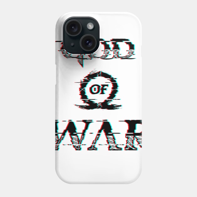 God Of War Logo Glitch Effect Black Phone Case by bardor2@gmail.com