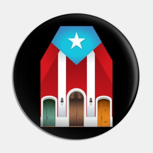 PR Flag Old San juan Pin