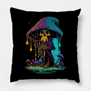 Trippy Grim Reaper Pillow