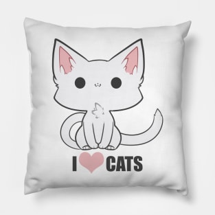 I <3 Cats! Pillow