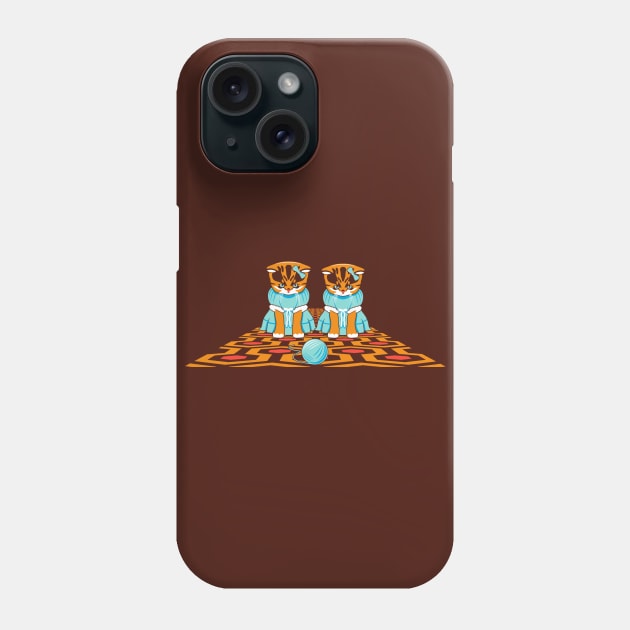 Shining Kitty Twins Phone Case by Droidloot