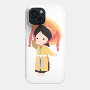 Vietnamese traditional four parts dress Phone Case