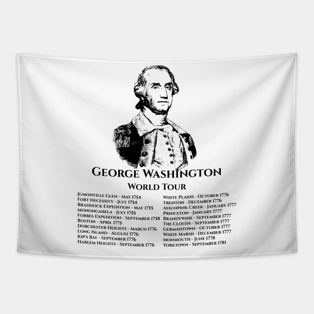 George Washington World Tour Tapestry by Styr Designs