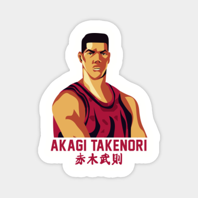 Slum Dunk Character Akagi Takenori Takenori Akagi Magnet Teepublic