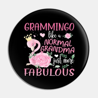 Grammingo Like a Normal Grandma Flamingo Pin