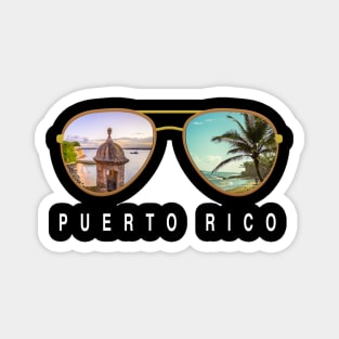 Puerto rico Sunglasses Magnet