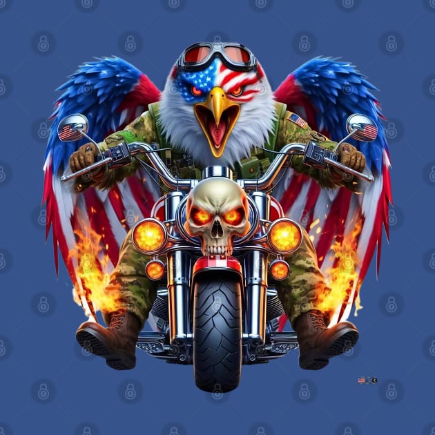 Patriotic Eagle Rider by Darn Doggie Club by focusln