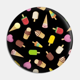 Ice Cream Icons Pattern Pin