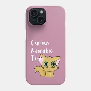 Curious, Adorable, Timid Cat Personality Phone Case