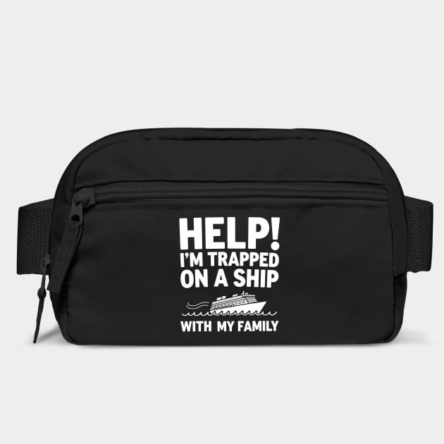 Trapped on a Ship with My Family Sarcastic Vacation Cruise Humor by Anticorporati