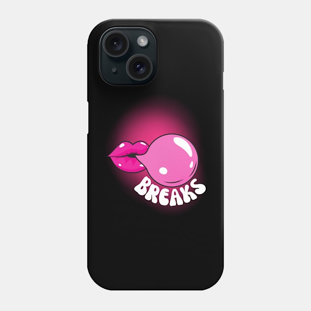 Bubblegum Breaks Phone Case by DvsPrime8