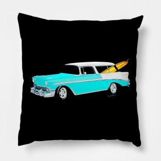 1956 Nomad Surf Wagon Pillow