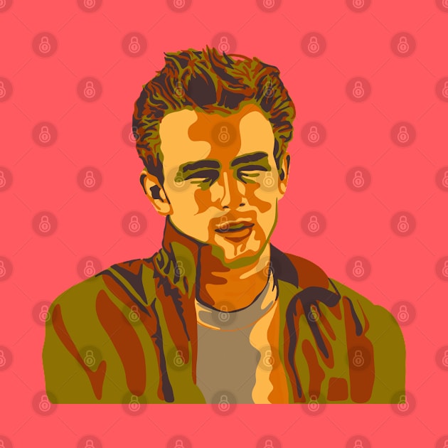 James Dean Portrait by Slightly Unhinged