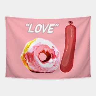 Rude Love - naughty valentines gift Tapestry