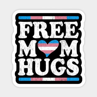 Rainbow Transgender LGBT Pride love Distressed Free mom Hugs Magnet