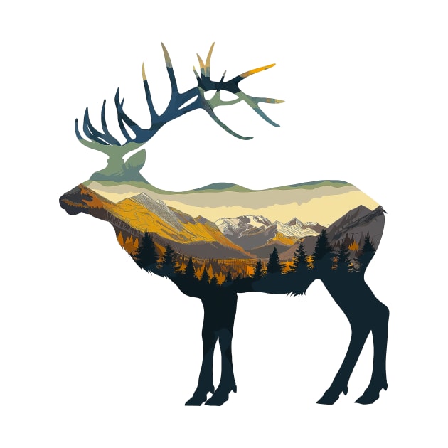 North American Elk by Wintrly