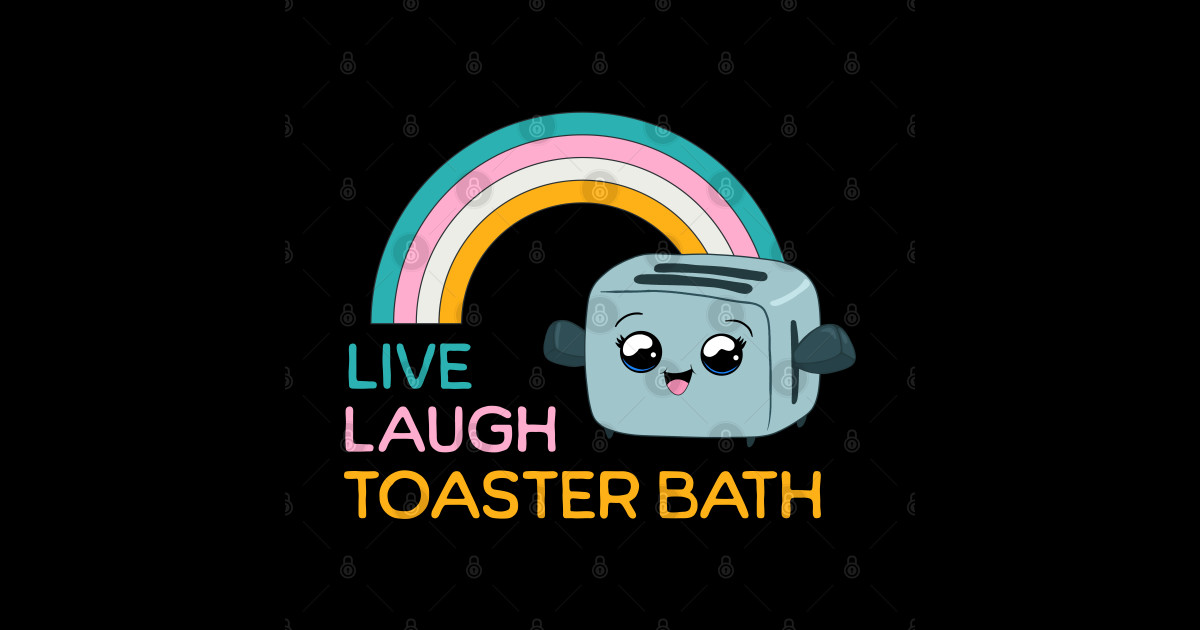Toaster Bath Toaster Bath Sticker TeePublic