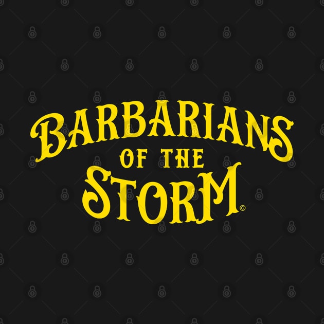 Barbarians of the Storm logo - Yellow by Rob_DMC