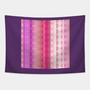 Trendy Pink Brown and Purple Diamond Gradient Pattern Abstract Tapestry