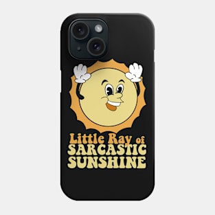 Retro Cartoon Sun  Ray of Sarcastic Sunshine Phone Case