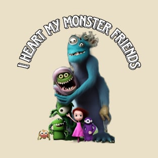 I Heart My Monster Friends T-Shirt