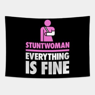 Stuntwoman Fractured Broken Hand Get Well Gift Tapestry