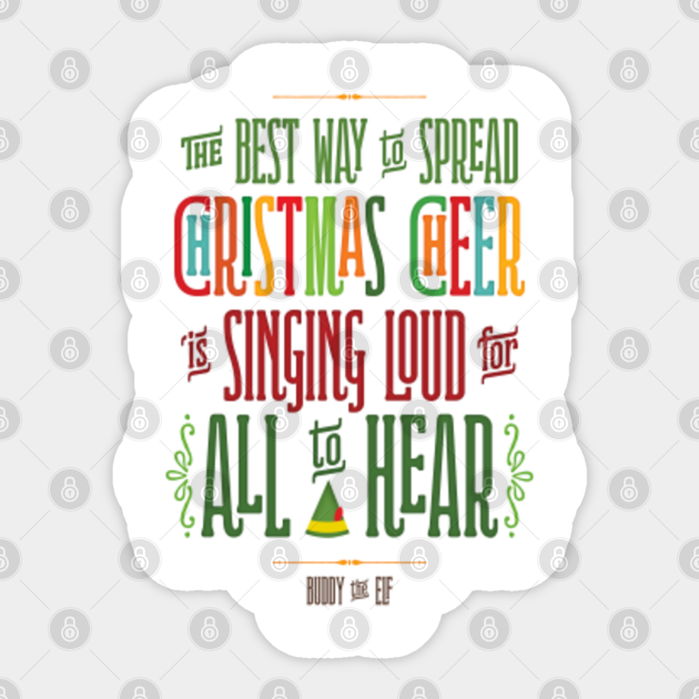 Discover The Best Way to Spread Christmas Cheer - Merry Christmas - Sticker