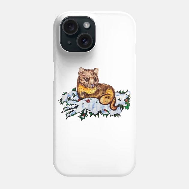 Pine Marten Phone Case by mariasibireva