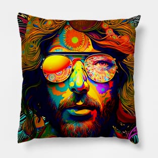 Hippie Dippie: Happy 420 Day, Stay Trippy Hippie Pillow