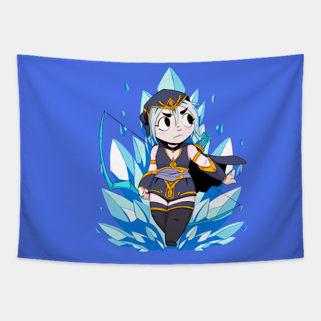 Ashe Chibi Tapestry by NeM.DG