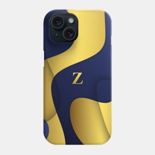 Personalized Z Letter on Navy Blue & Gold Gradient, Awesome Gift Idea,  iPhone Case, Gift Geschenk iPhone-Hülle Phone Case