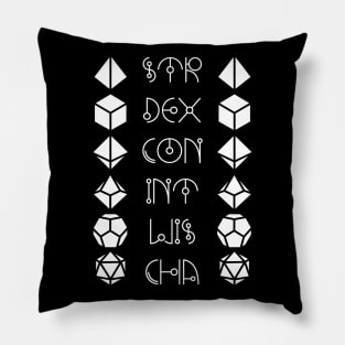 Character Abilities Dice Pillow