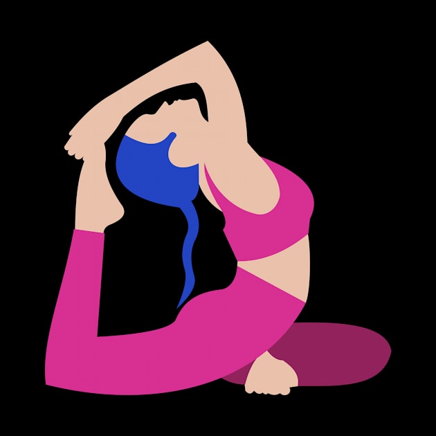 Woman yoga by Ginstore