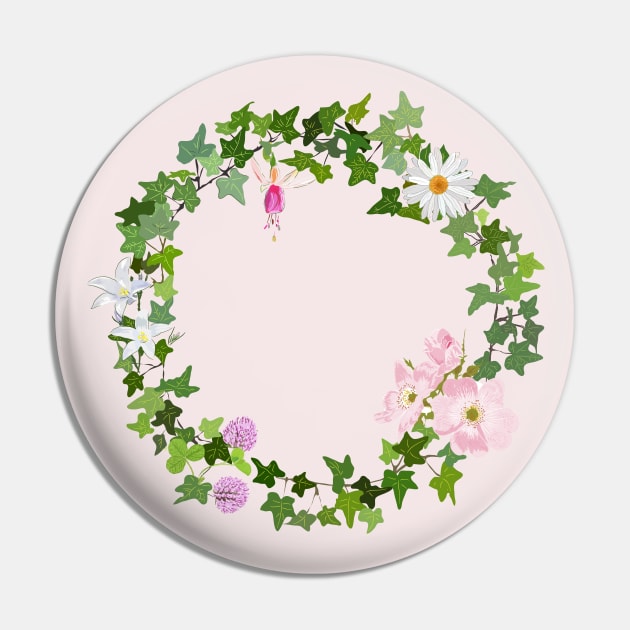 Wild flower garland Pin by Slownessi