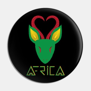 Africa Design Pin