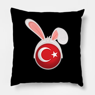 happy easter Turkey bunny ears flag cute designs Pillow