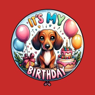 It's My Birthday Doxie Puppy T-Shirt