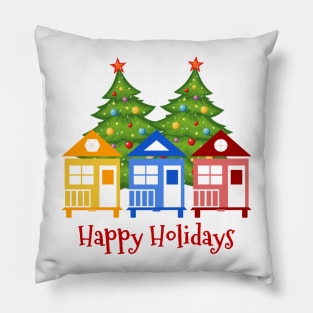 Happy Holidays Tiny House Living Pillow