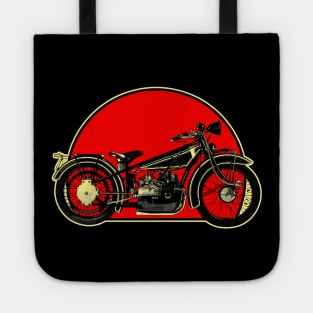 1923 R32 Retro Red Circle Motorcycle Tote