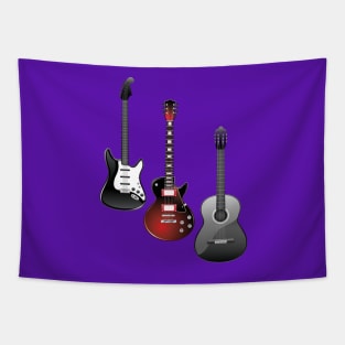 Rock And Roll Guitar Tapestry