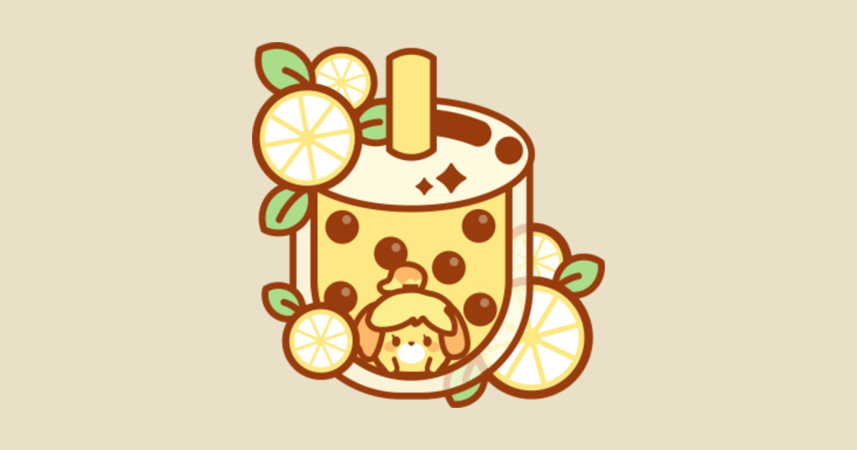 Yellow Lemon Boba Tea - Boba Tea - poster e stampa ...