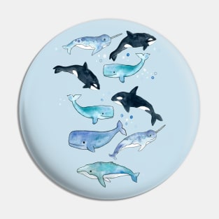 Whales, Orcas & Narwhals Pin