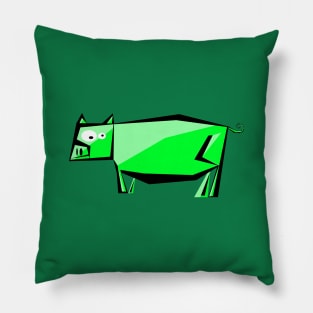 Green pig Pillow