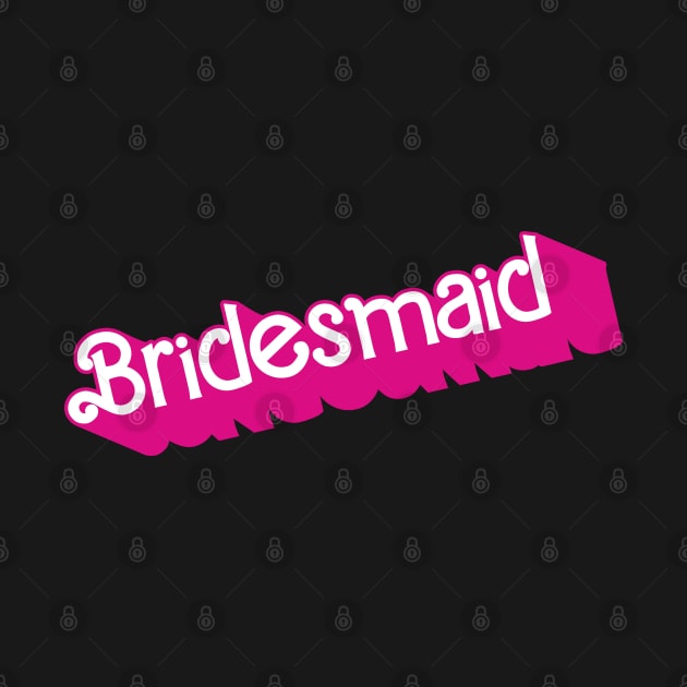 Bridesmaid Barbie logo by byb