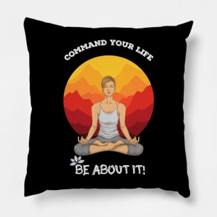 Namaste Graphic Design Pillow