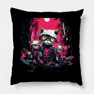 Gangsta Cats -2, Badass Cats of the Neighborhood, Splash Pillow